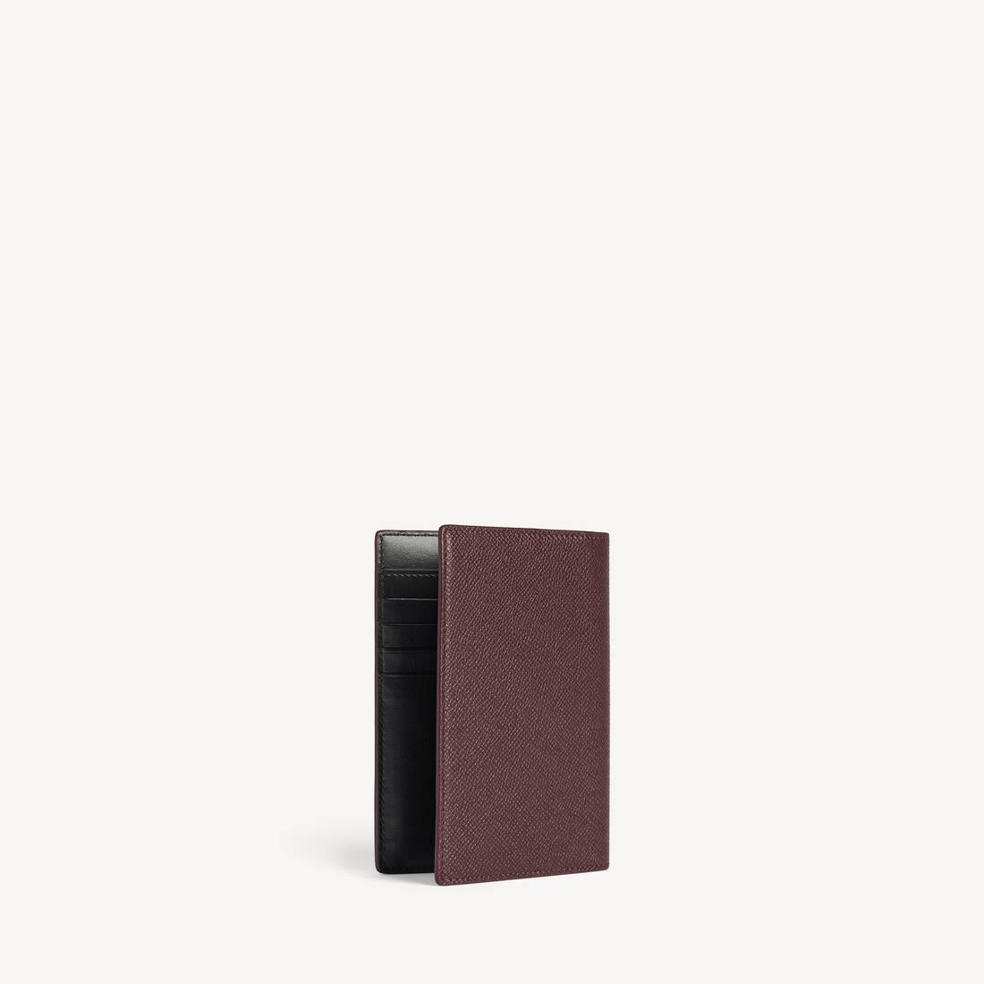 Portapasaporte para hombres en burdeos pasaporte
