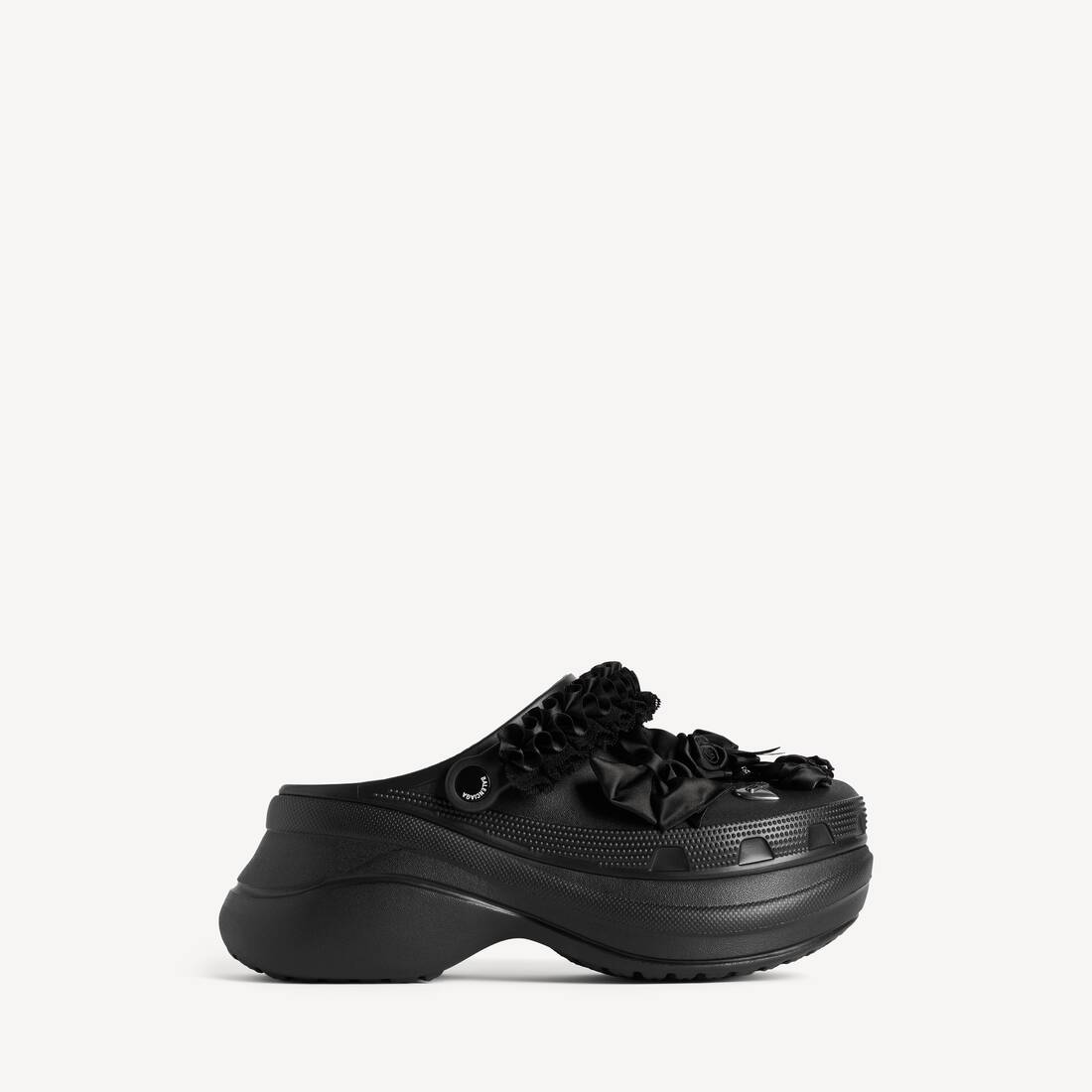 Mule Crocs™ para mujer con Jibbitz™ en negro