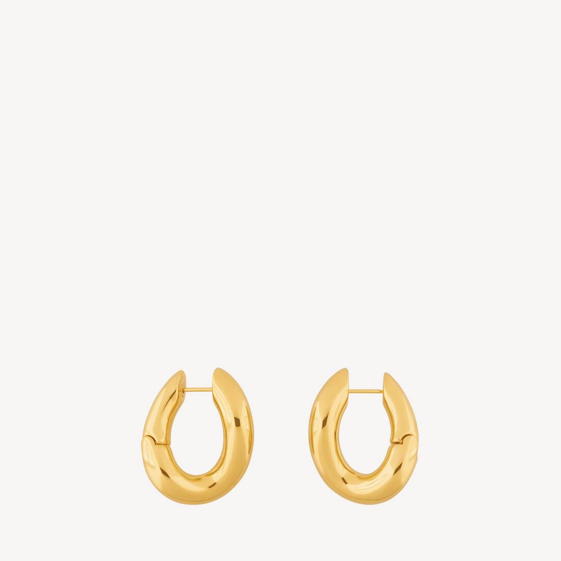 Aretes de bucle para mujer en oro