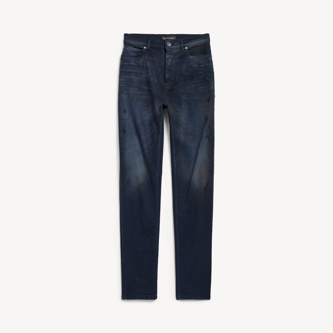 Pantalones ajustados para mujer en azul marino/azul oscuro sucio