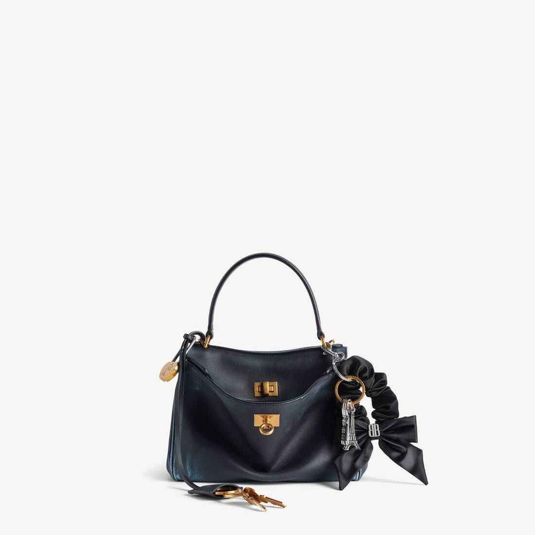 Bolso de Mujer Rodeo Mini con Adornos en Azul Marino