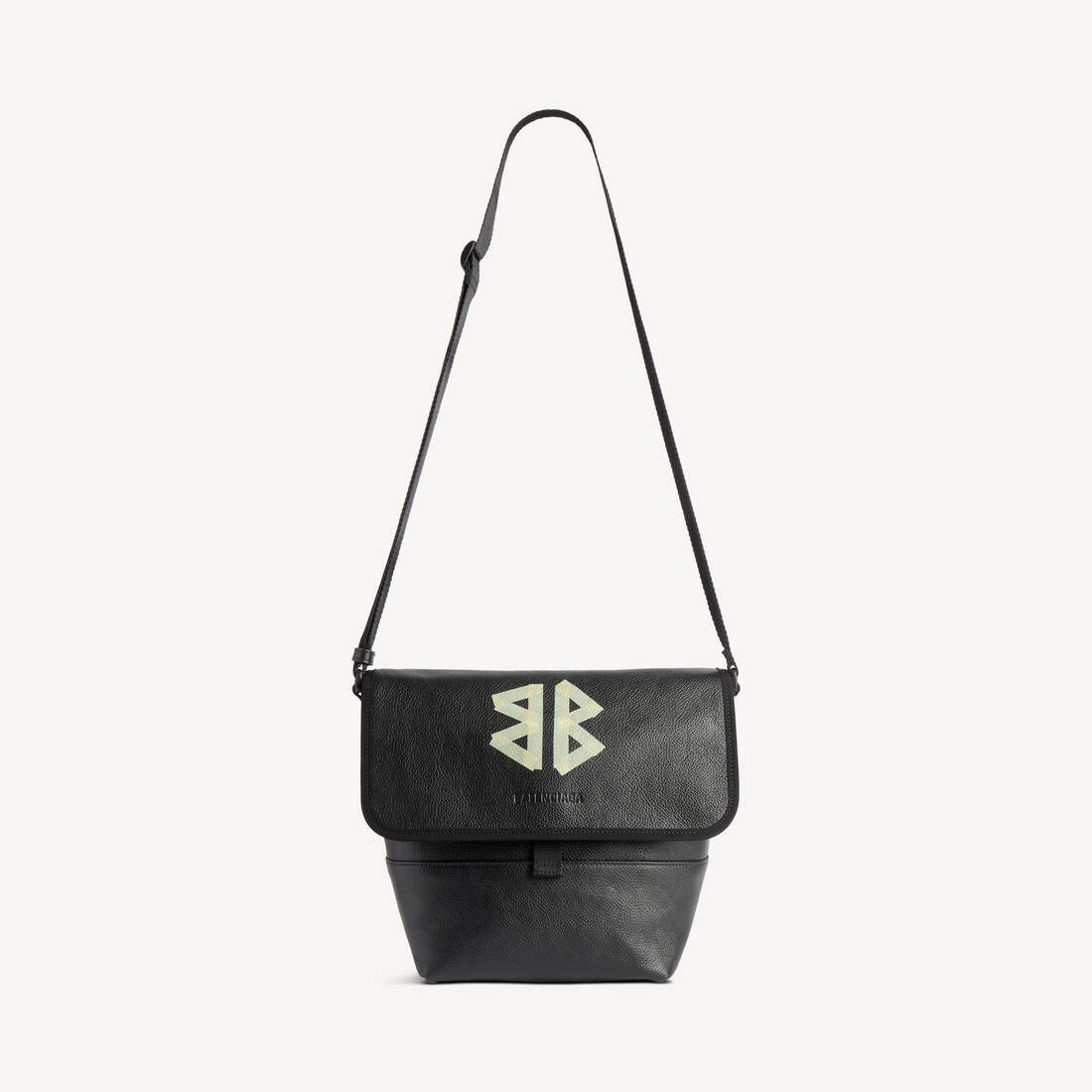Mochila Messenger para Hombre Pequeña en Negro