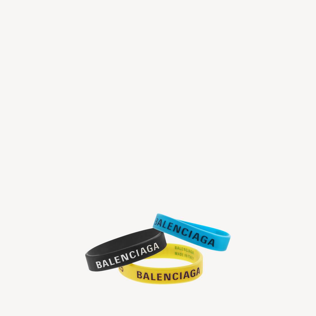 Conjunto de pulseras edición limitada en amarillo/negro/azul