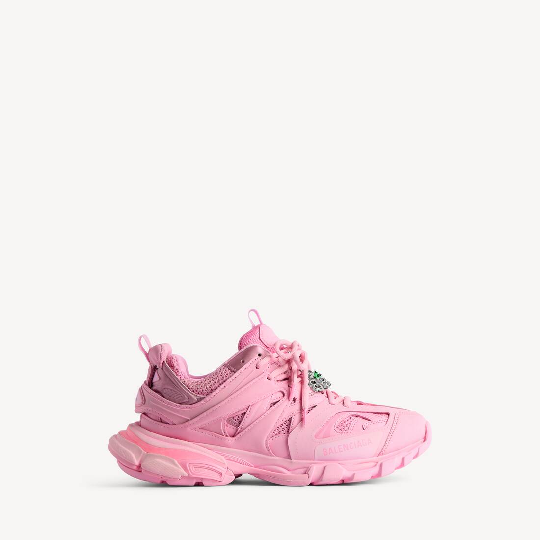 Zapatilla de pista para mujer con cuentas en rosa