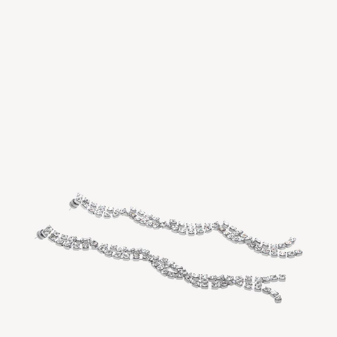 Aretes Riviera para mujer en plata brillante