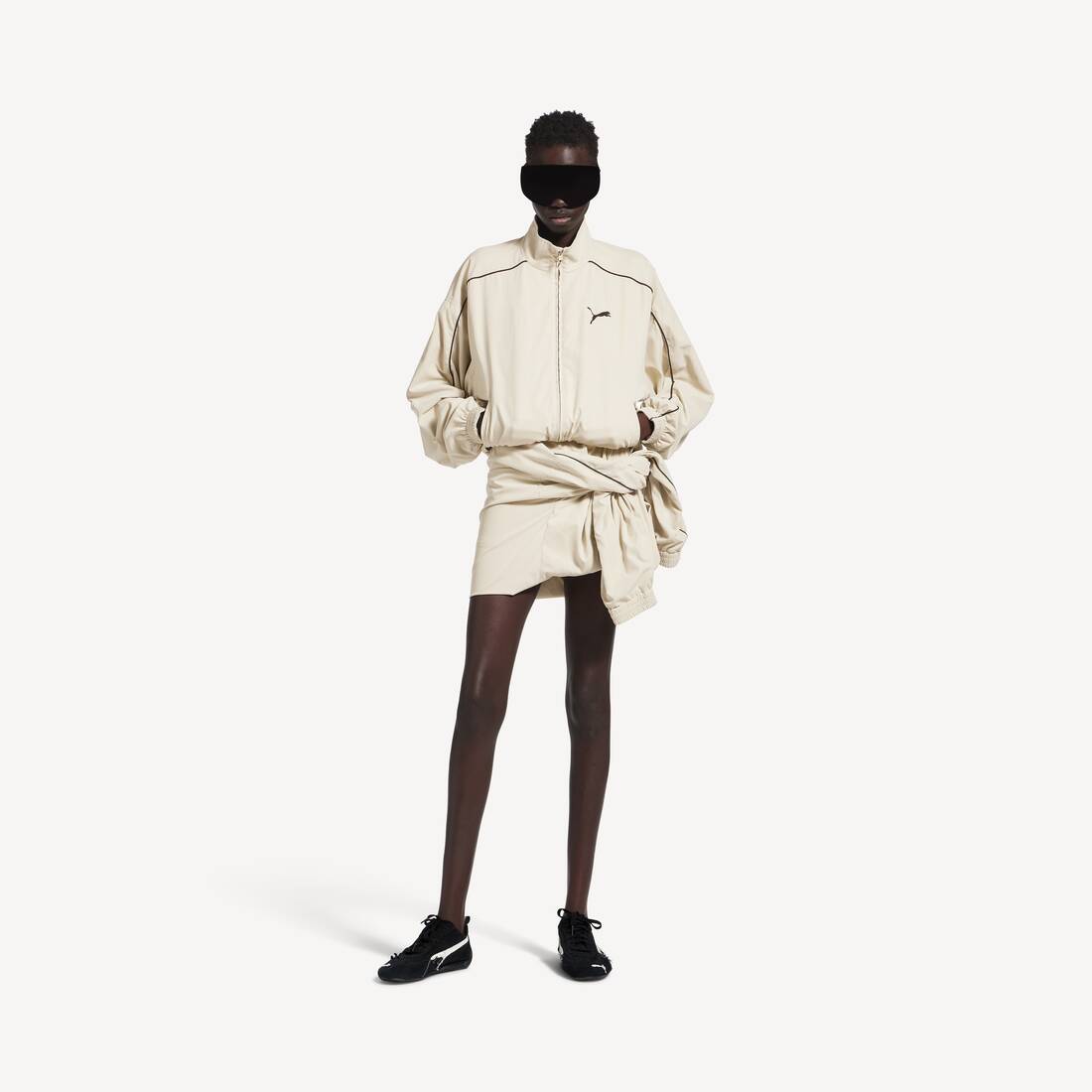 Chaqueta de chándal Balenciaga I Puma en crema