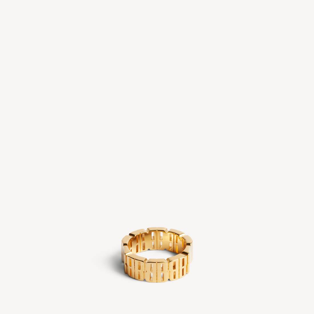 Anillo Nano Mini Link para mujer en oro brillante