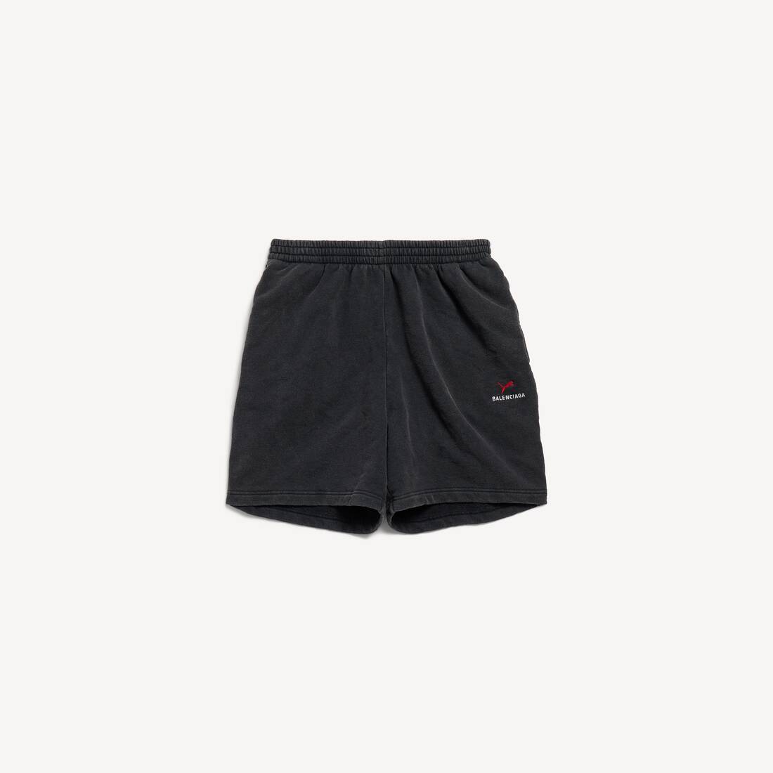 Pantalones cortos Balenciaga I Puma en negro desgastado