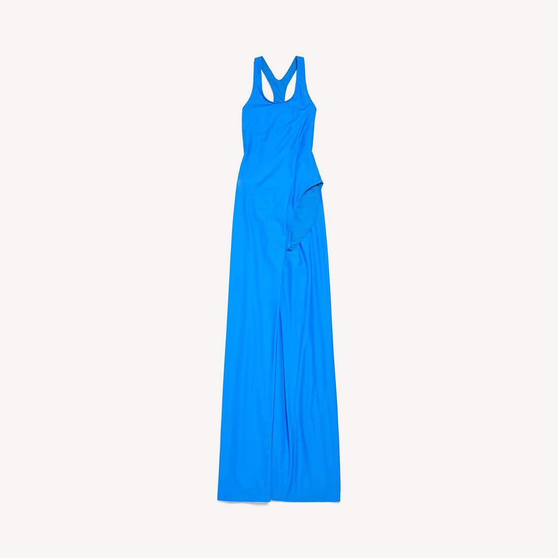 Vestido asimétrico para mujer en azul