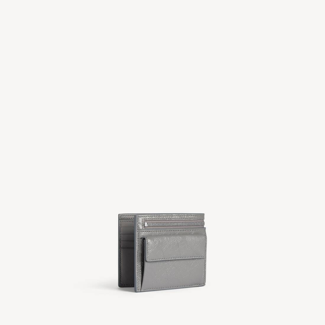 Billetera Cuadrada Plegable Superbusy para Hombres en Gris Balenciaga