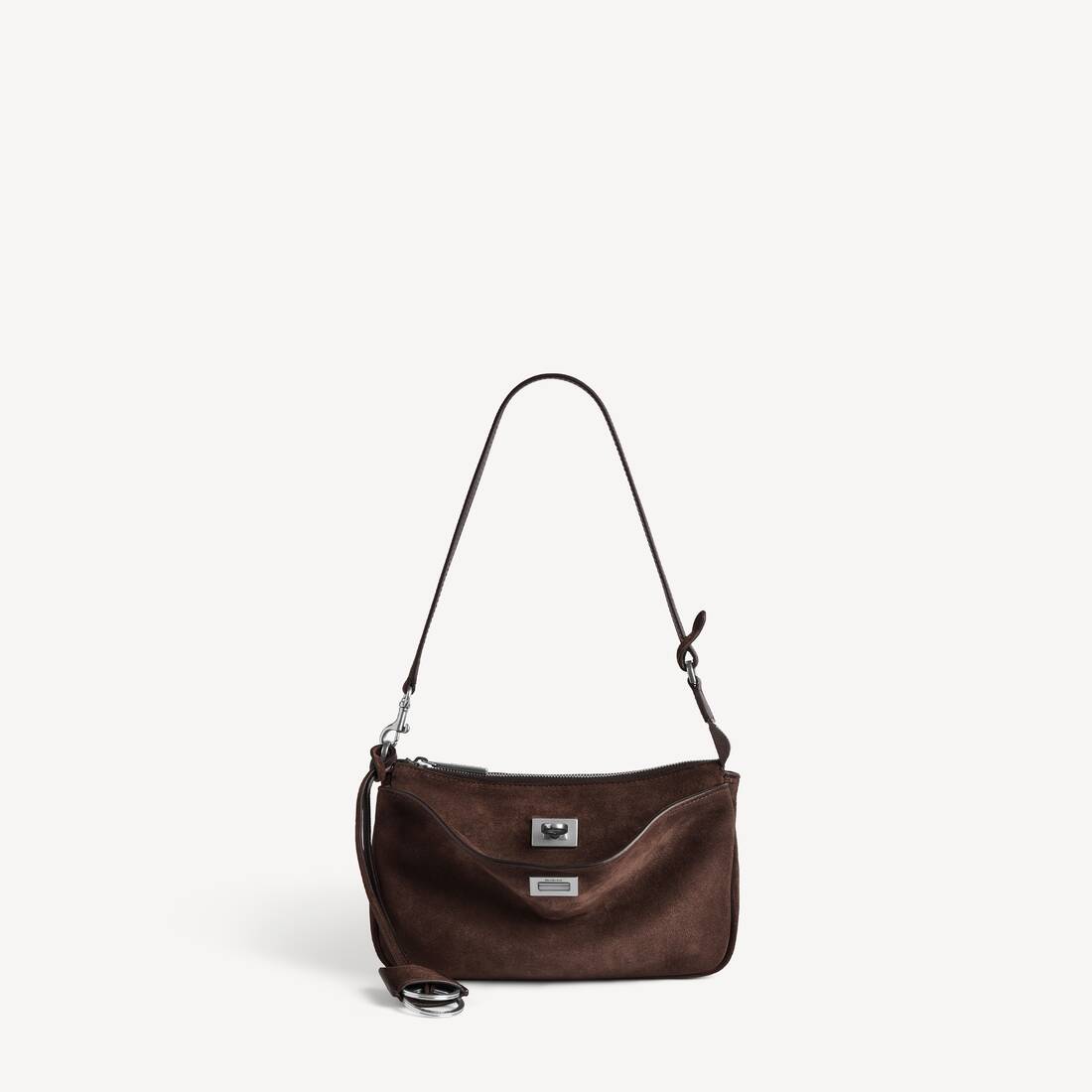 Bolso de hombro para mujer Rodeo en color café oscuro