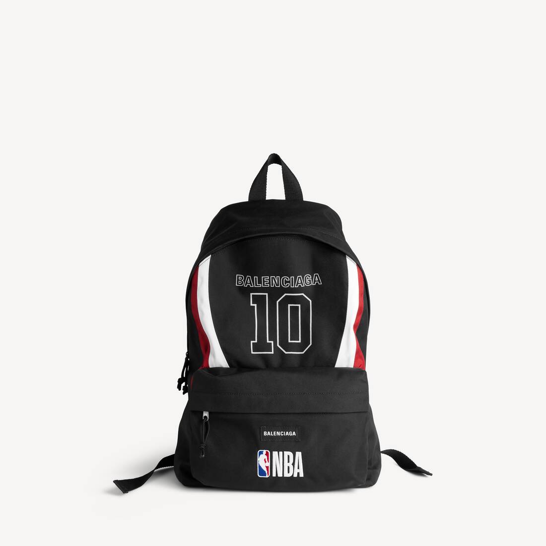 Mochila Explorer de Balenciaga para Hombre | Colaboración NBA en Negro/Blanco/Color Rojo Vermellón