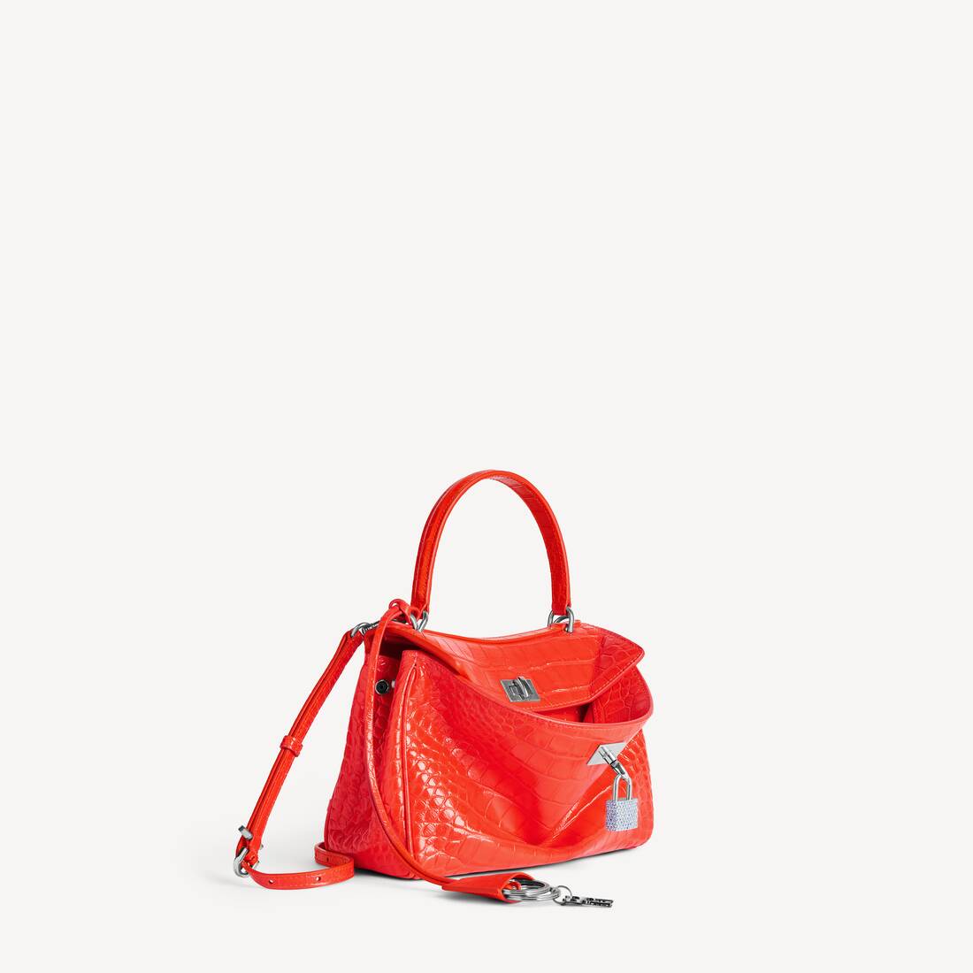 Bolso de Mujer Rodeo Mini con Brillantes en Naranja Pop