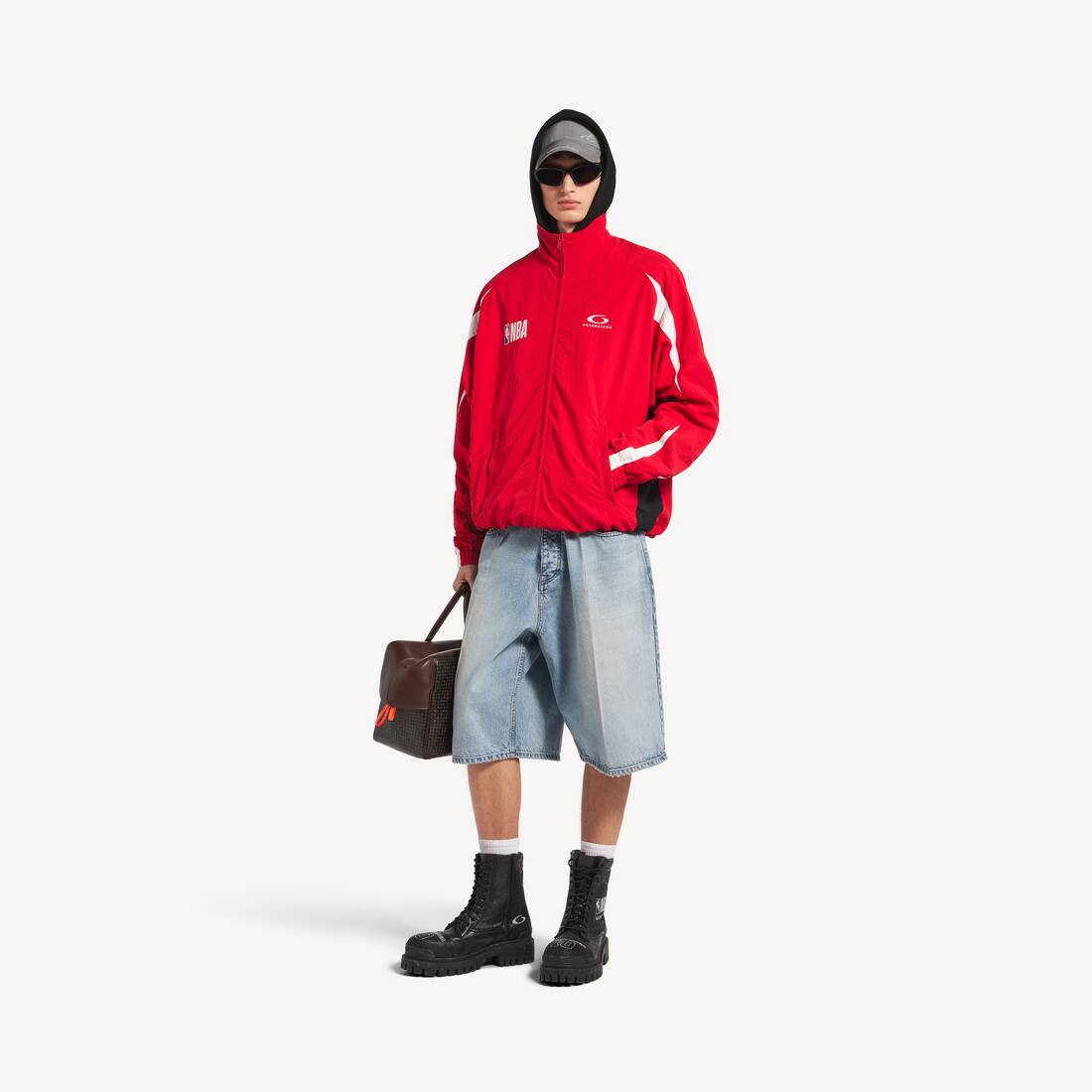 Hombre Balenciaga | Chaqueta de chándal de colaboración NBA en rojo