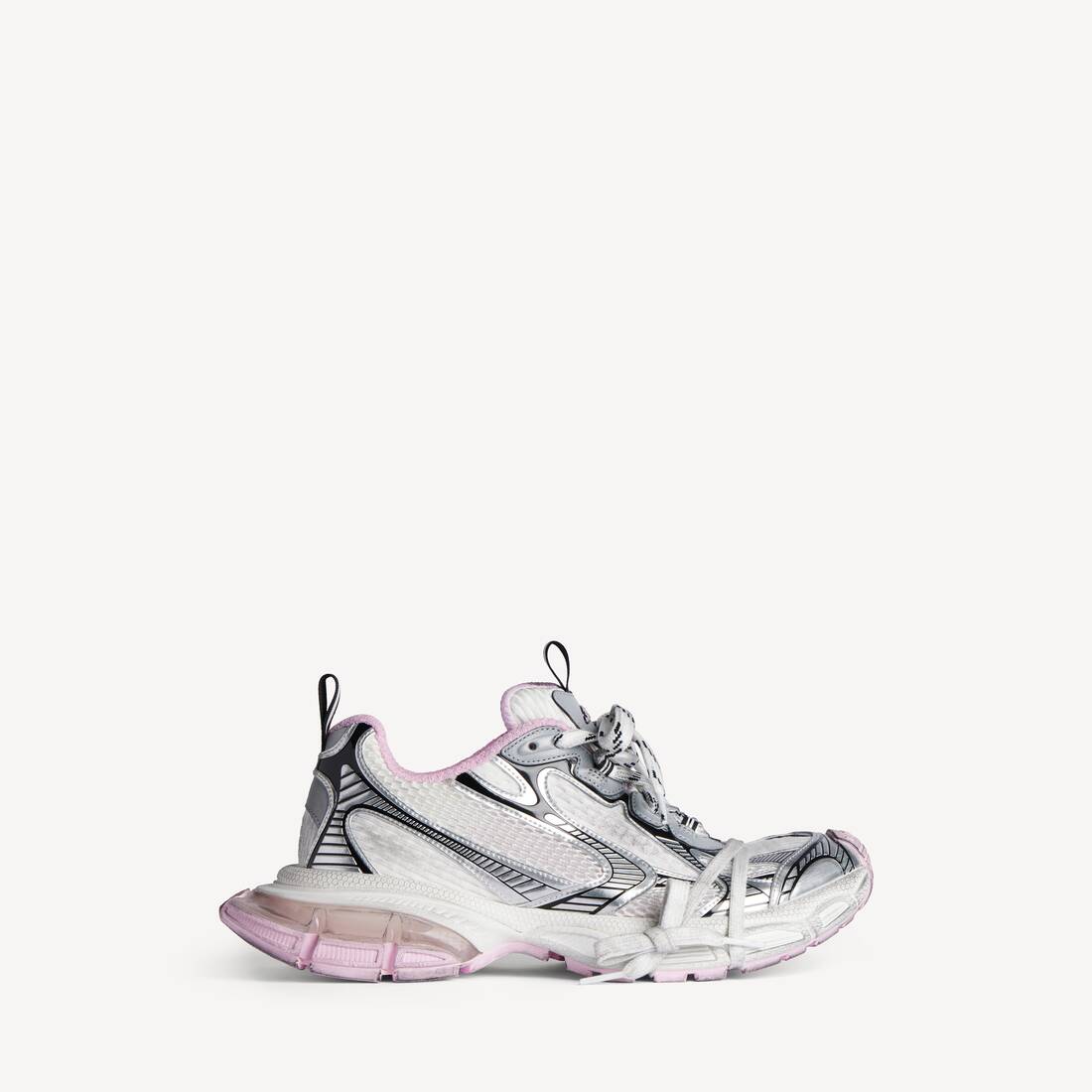 Zapatilla para mujer 3XL Gel Clearsole en blanco/rosa/negro