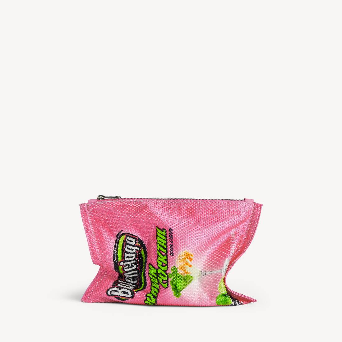 Bolsa de Papas Pequeña para Hombres con Cristales en Rosa