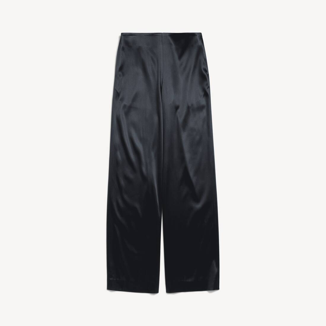 Pantalones fluidos mínimos para mujer en negro