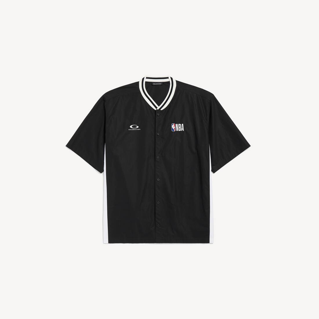 Camiseta corta de manga para hombre | Colaboración NBA de Balenciaga en negro