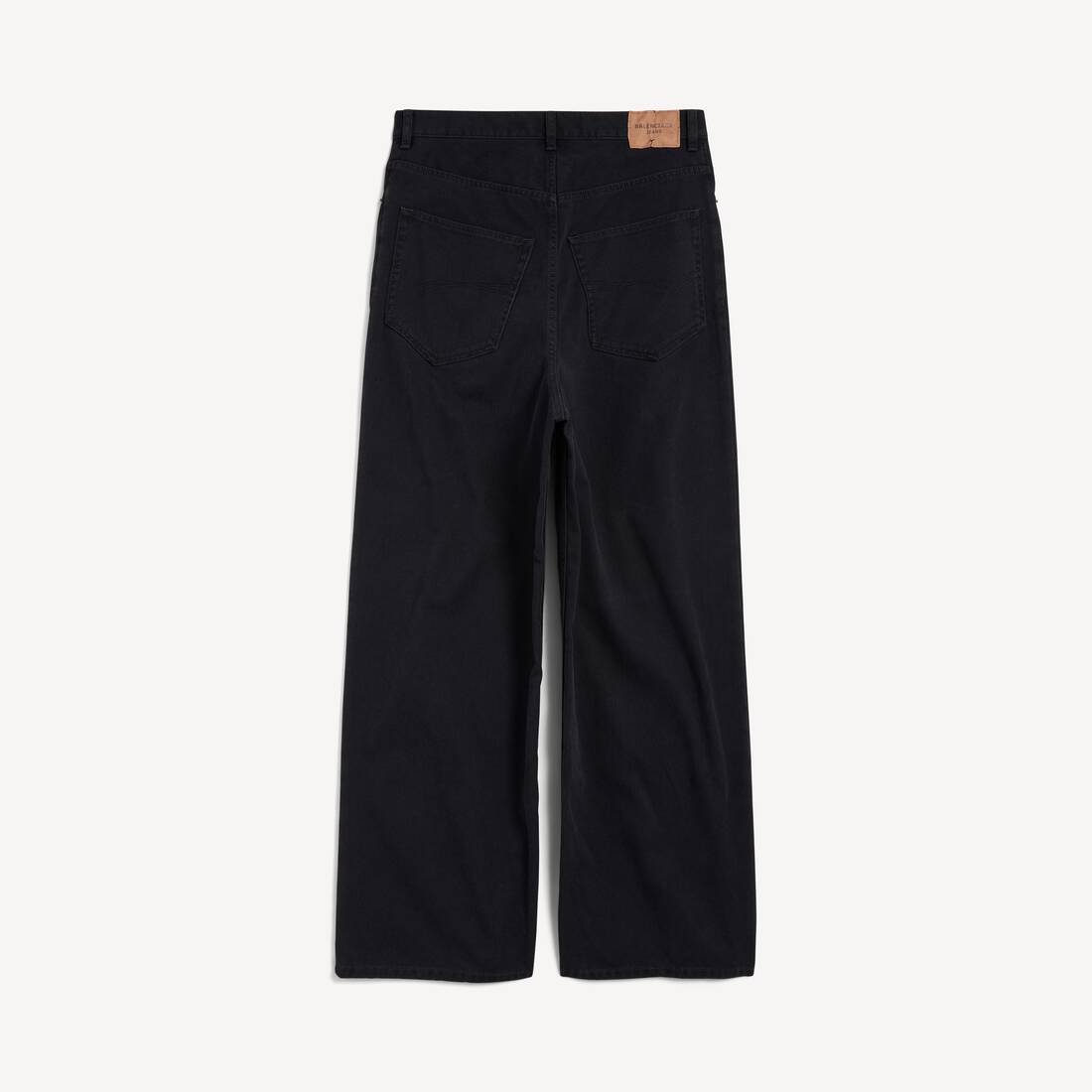 Pantalones amplios para mujer en negro