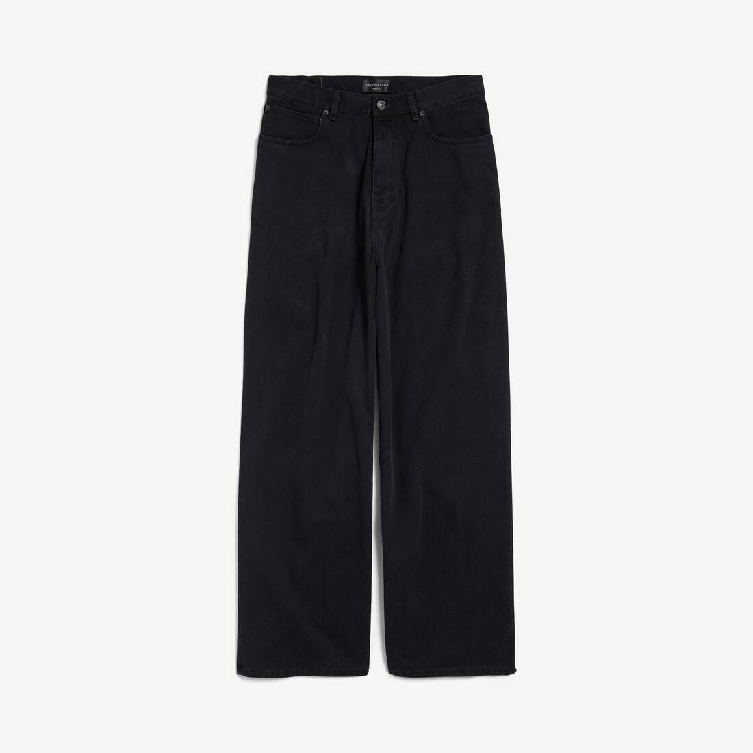 Pantalones amplios para mujer en negro
