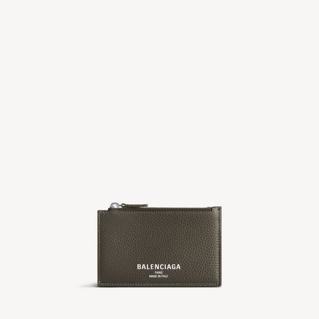 Porta tarjetas y monedero largo para hombres en caqui