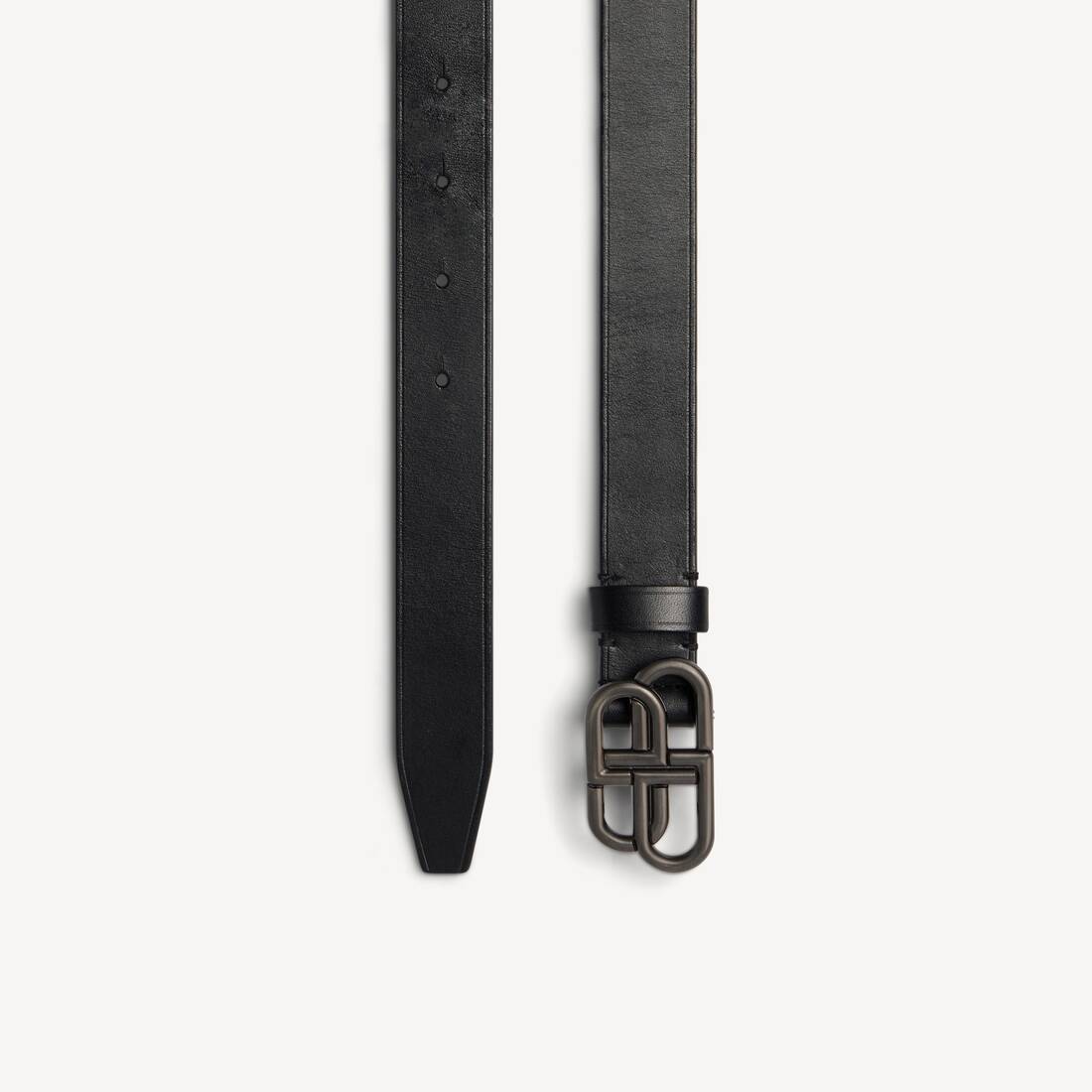 Cinturón delgado BB para mujer en negro