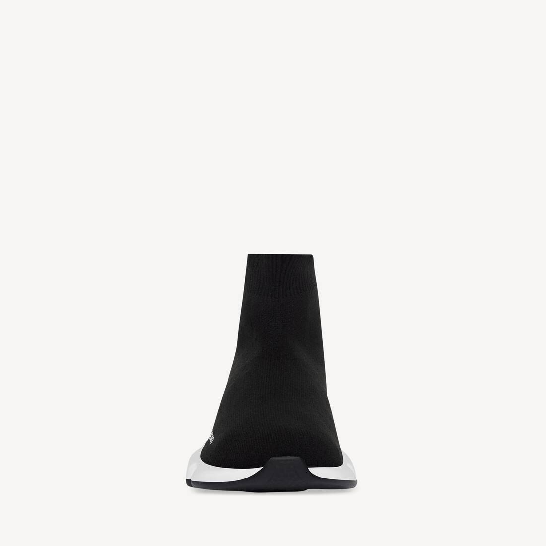 Niños - Zapatilla de velocidad reciclada de punto en negro/blanco