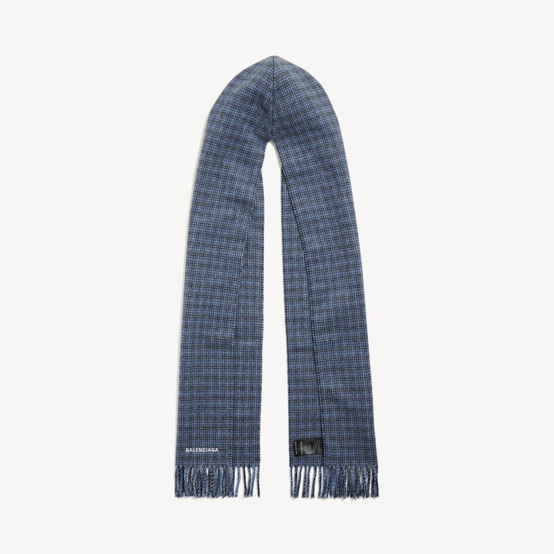 Bufanda con capucha para hombre en azul