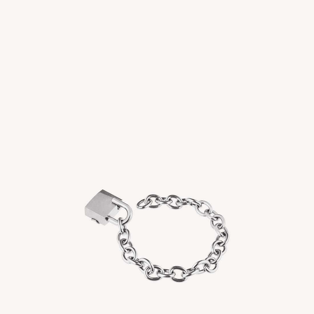 Pulsera con Cerradura BB en Plata/Plata Antigua