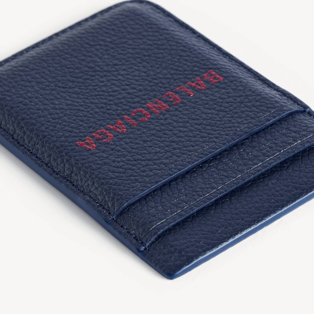 Porta tarjetas masculino Cash Magnet en azul marino/carmesí