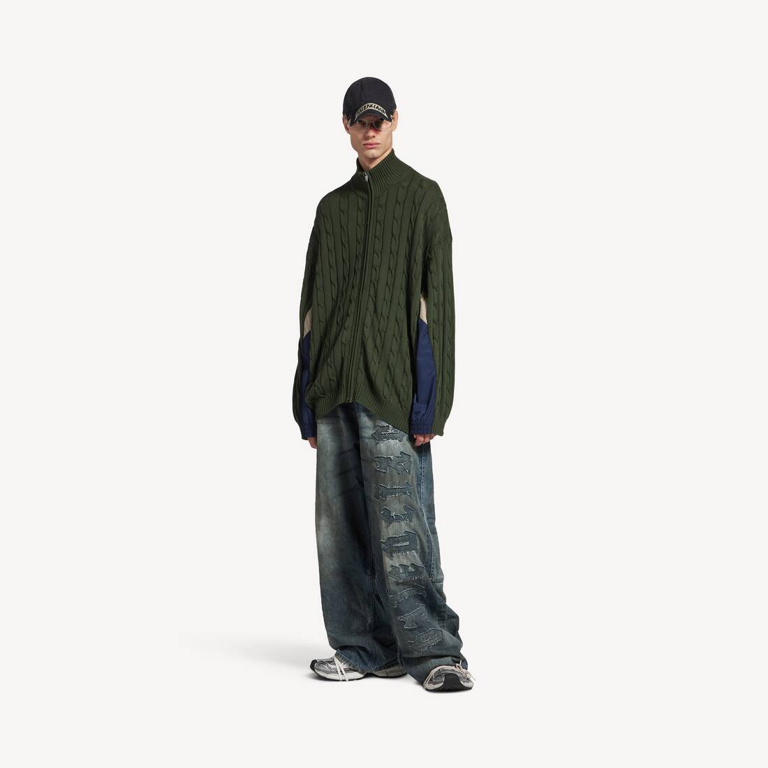 Chaqueta Híbrida para Hombre en Color Caqui
