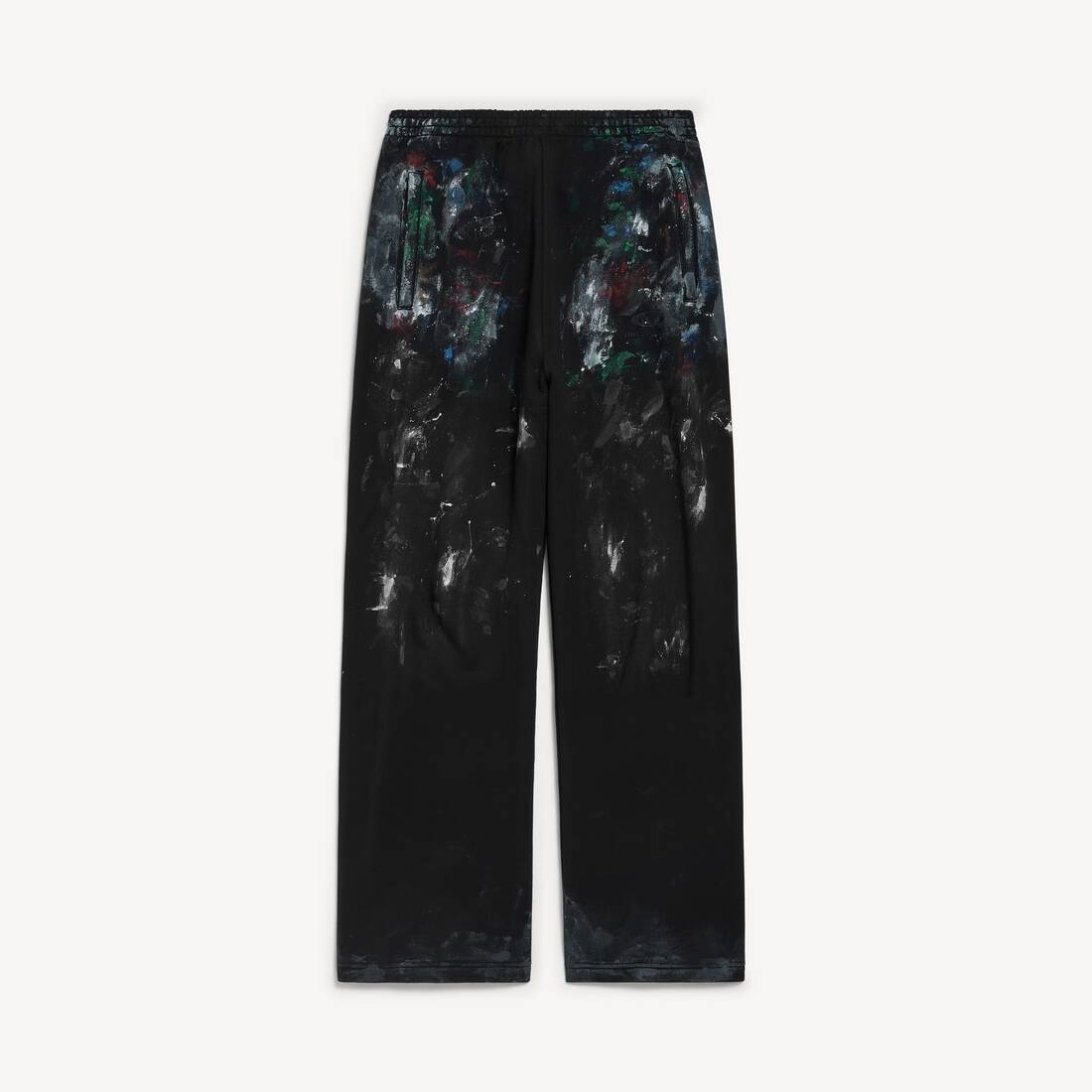 Pantalones de sudador holgados para hombre en negro