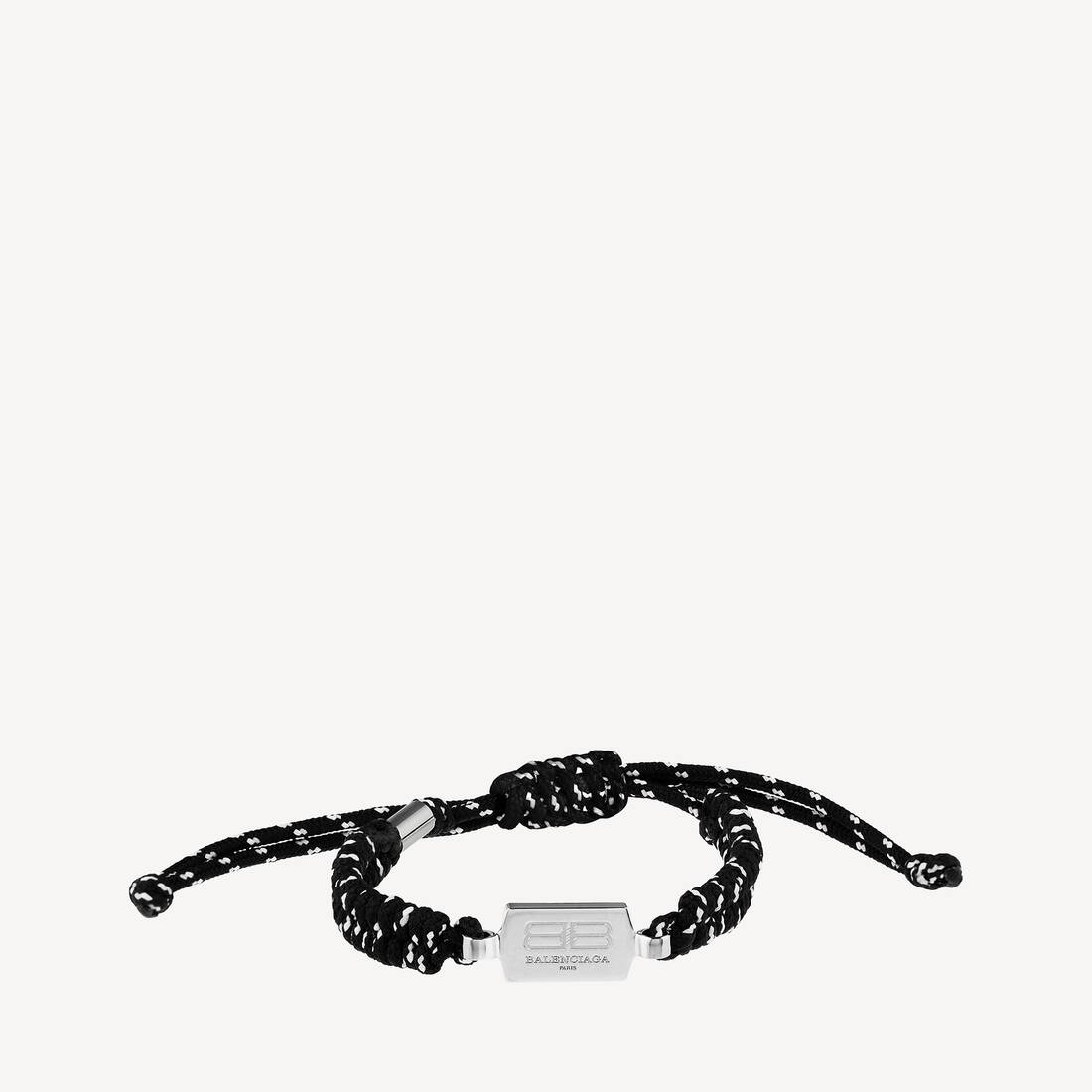 Pulsera de encaje Saint-Germain en negro/blanco/plateado brillante