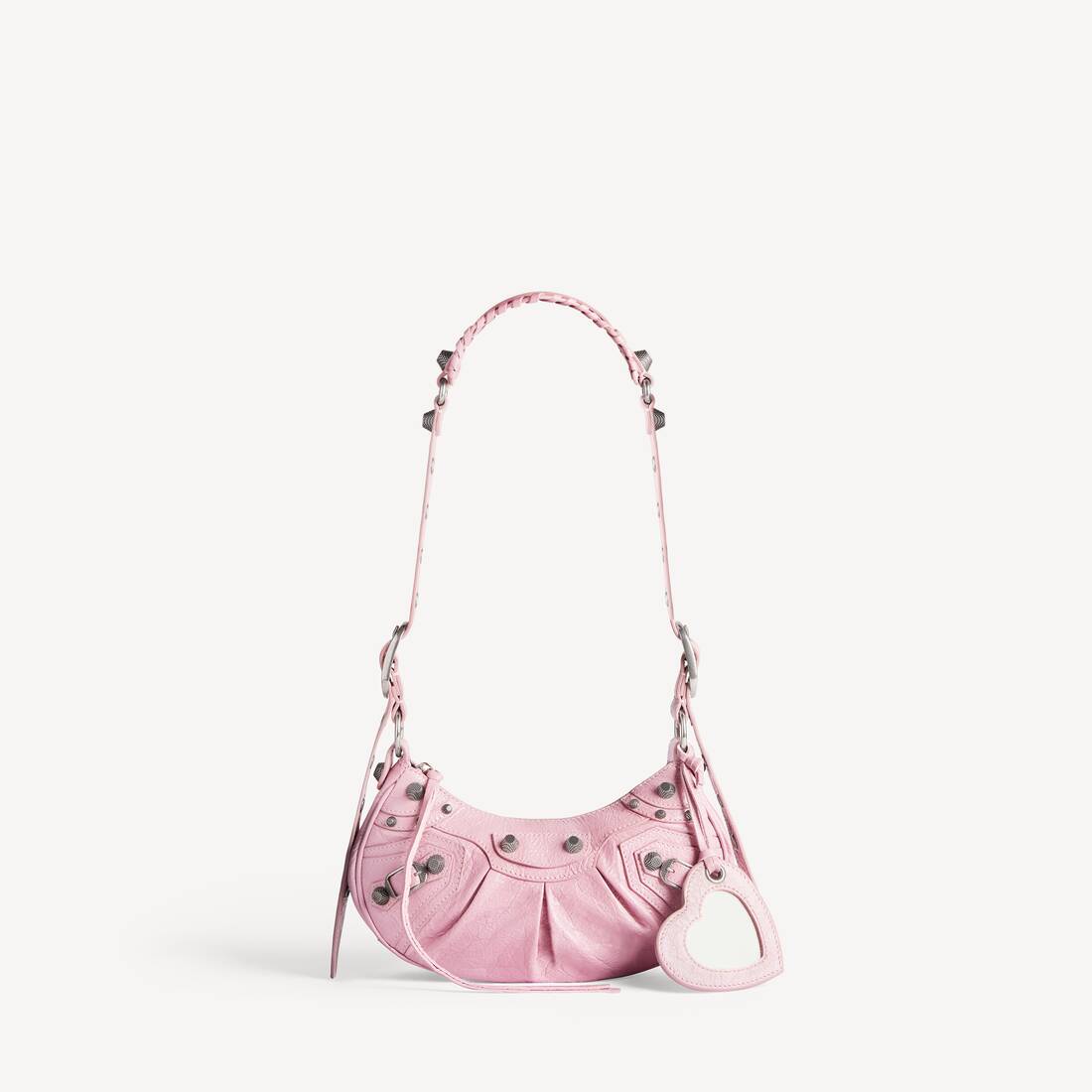 Bolso de hombro Le Cagole para mujer XS en rosa claro