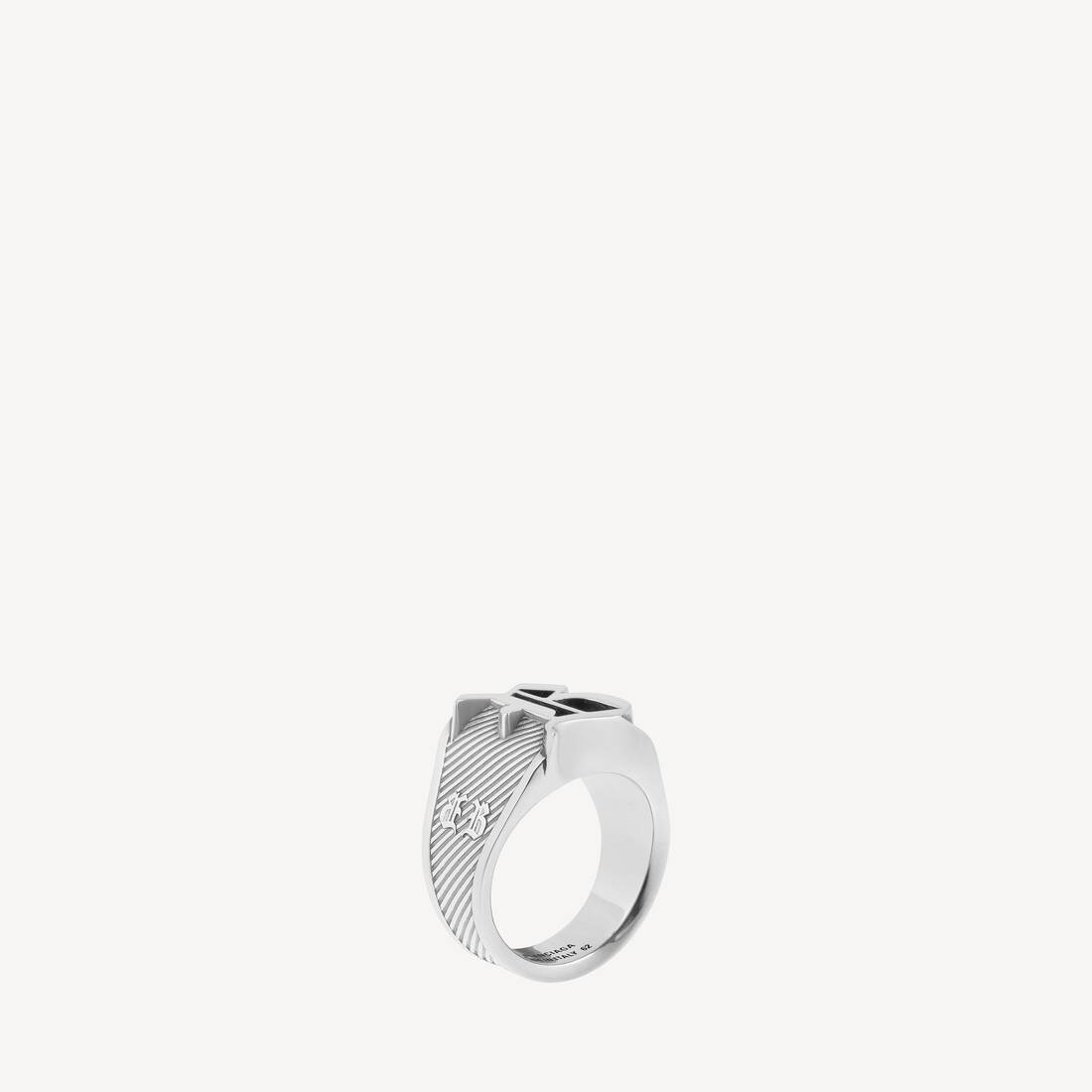 Anillo Signet Melrose en plata antigua