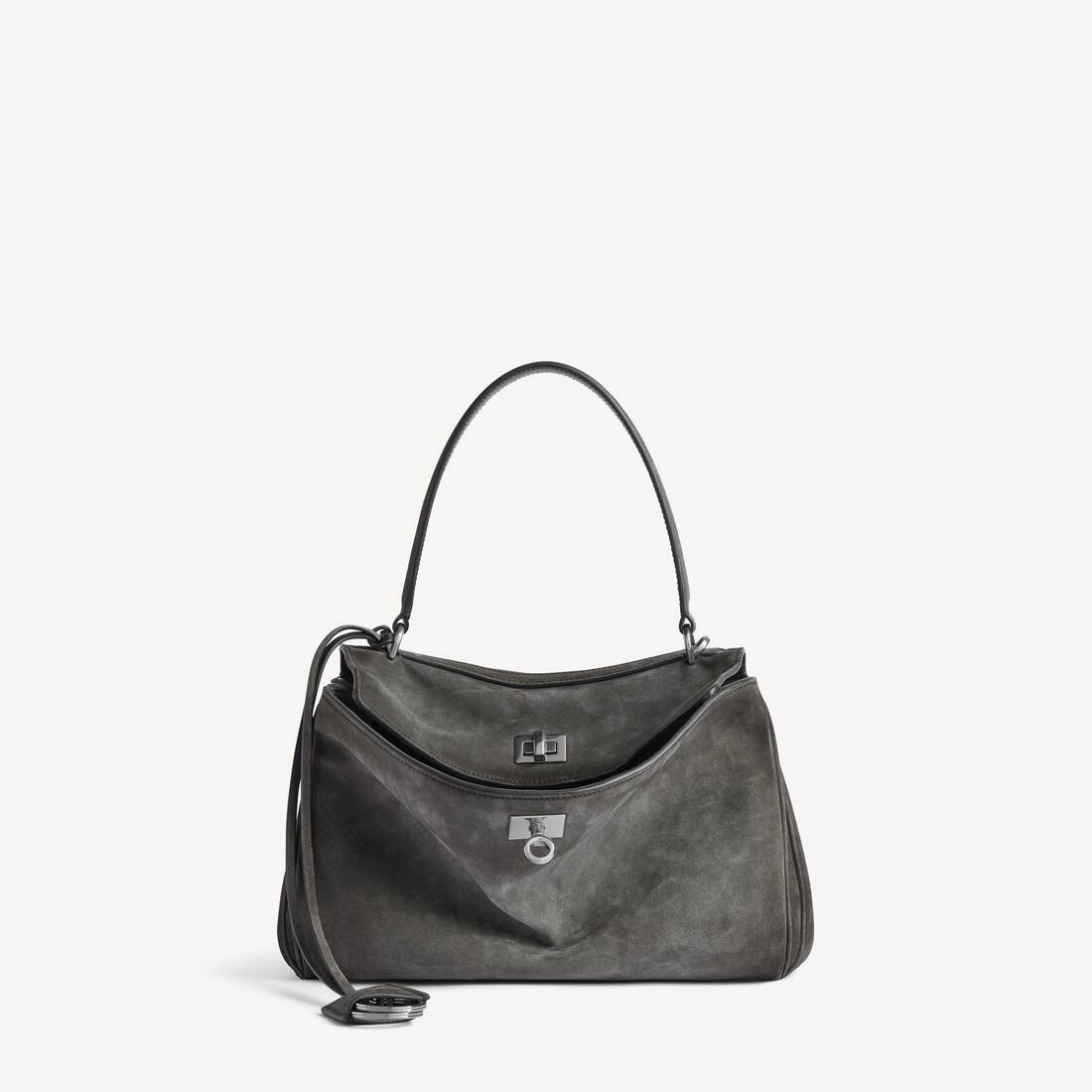 Bolso de Rodeo para Mujer Pequeño en Gris Tormenta