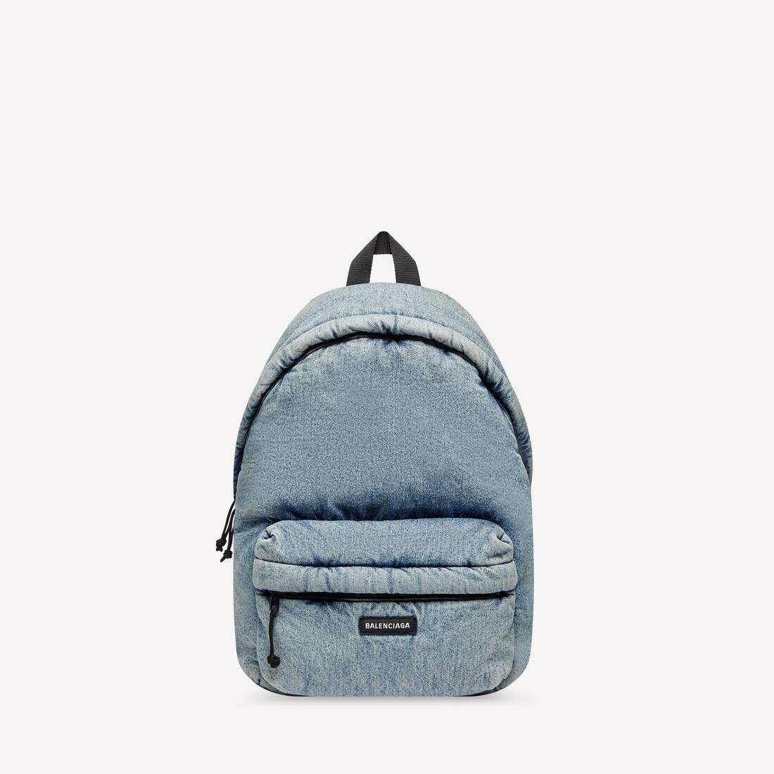 Mochila de explorador para hombre en azul desgastado