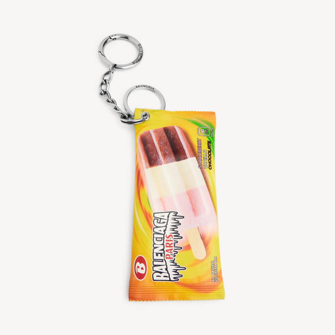 Porta llaves/abalorio para bocadillos para hombre en amarillo