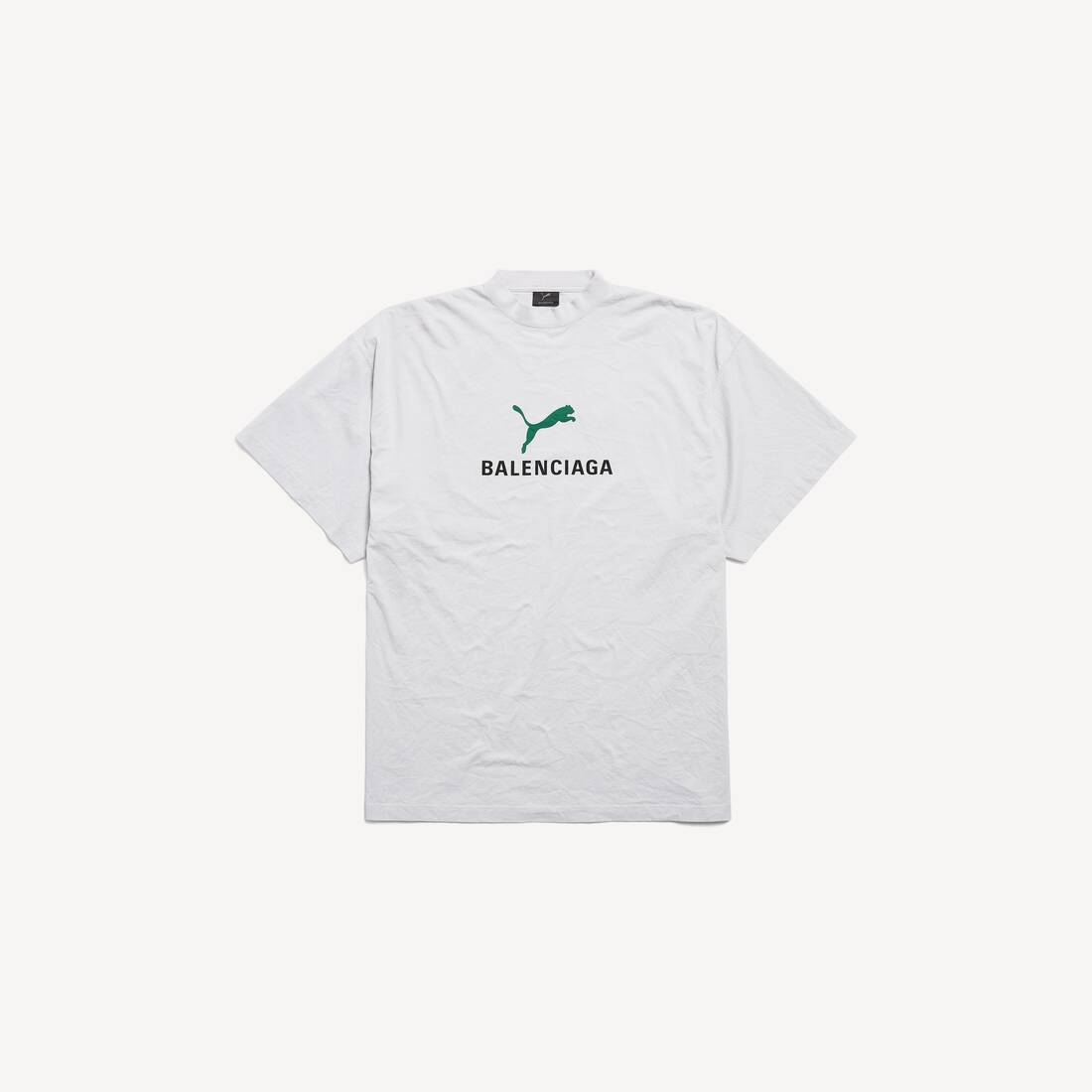 Camiseta Oversized de Balenciaga I Puma en blanco sucio