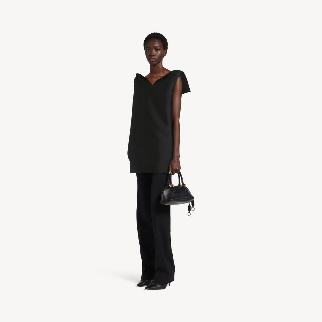 Vestido Vareuse para mujer en negro