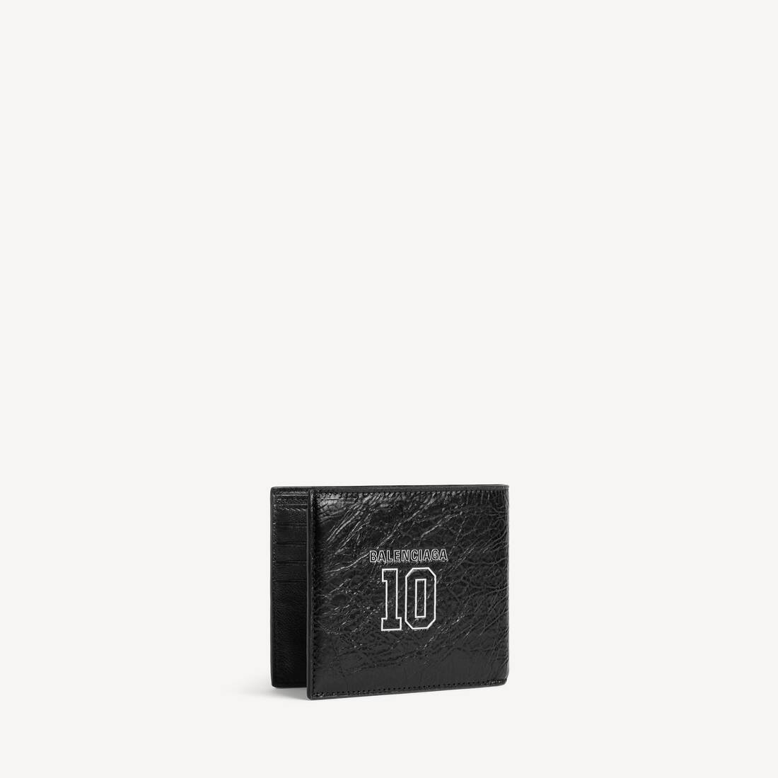 Billetera Cuadrada Plegada de Hombre | Colaboración NBA de Balenciaga en Negro