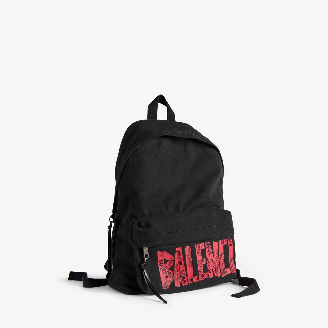 Mochila tipo cinta para hombre en negro/rojo