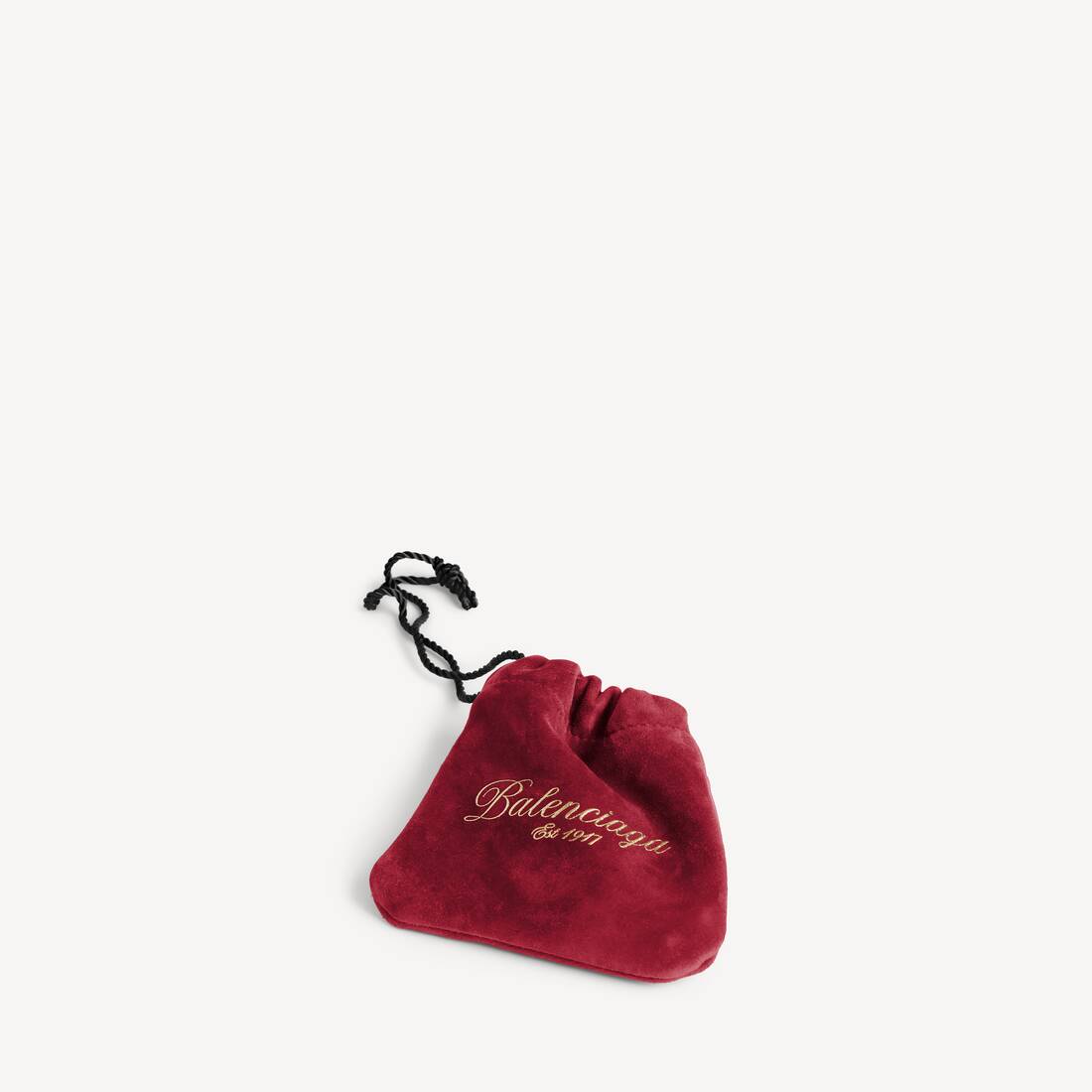 Bolsa de joyería encantadora para mujer en rojo cereza