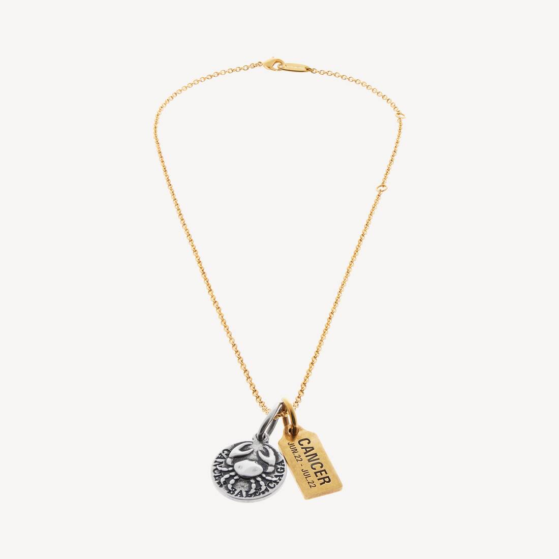 Collar de Horóscopo Cáncer en Oro/Plata