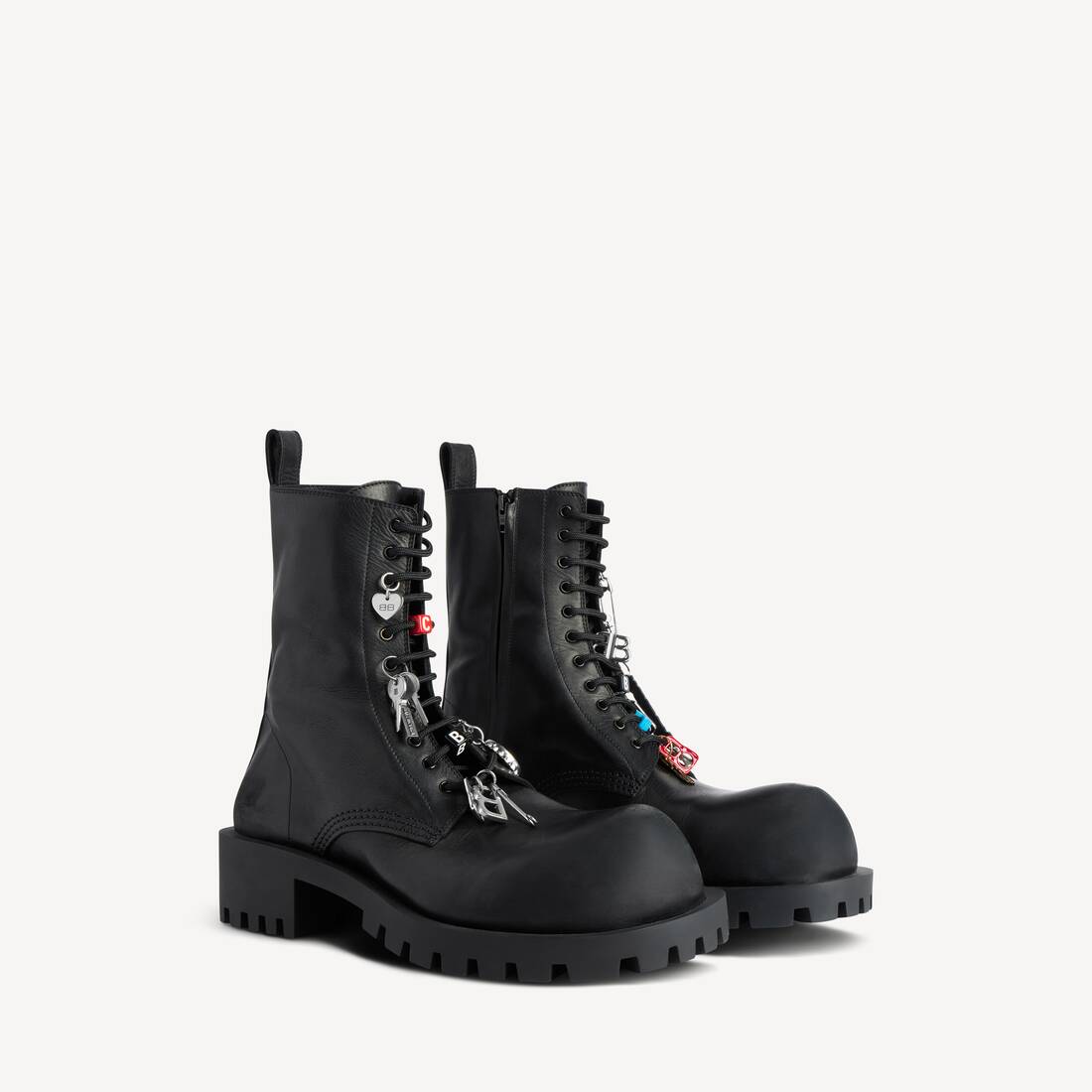 Bota de cordones Hummer para hombre en negro