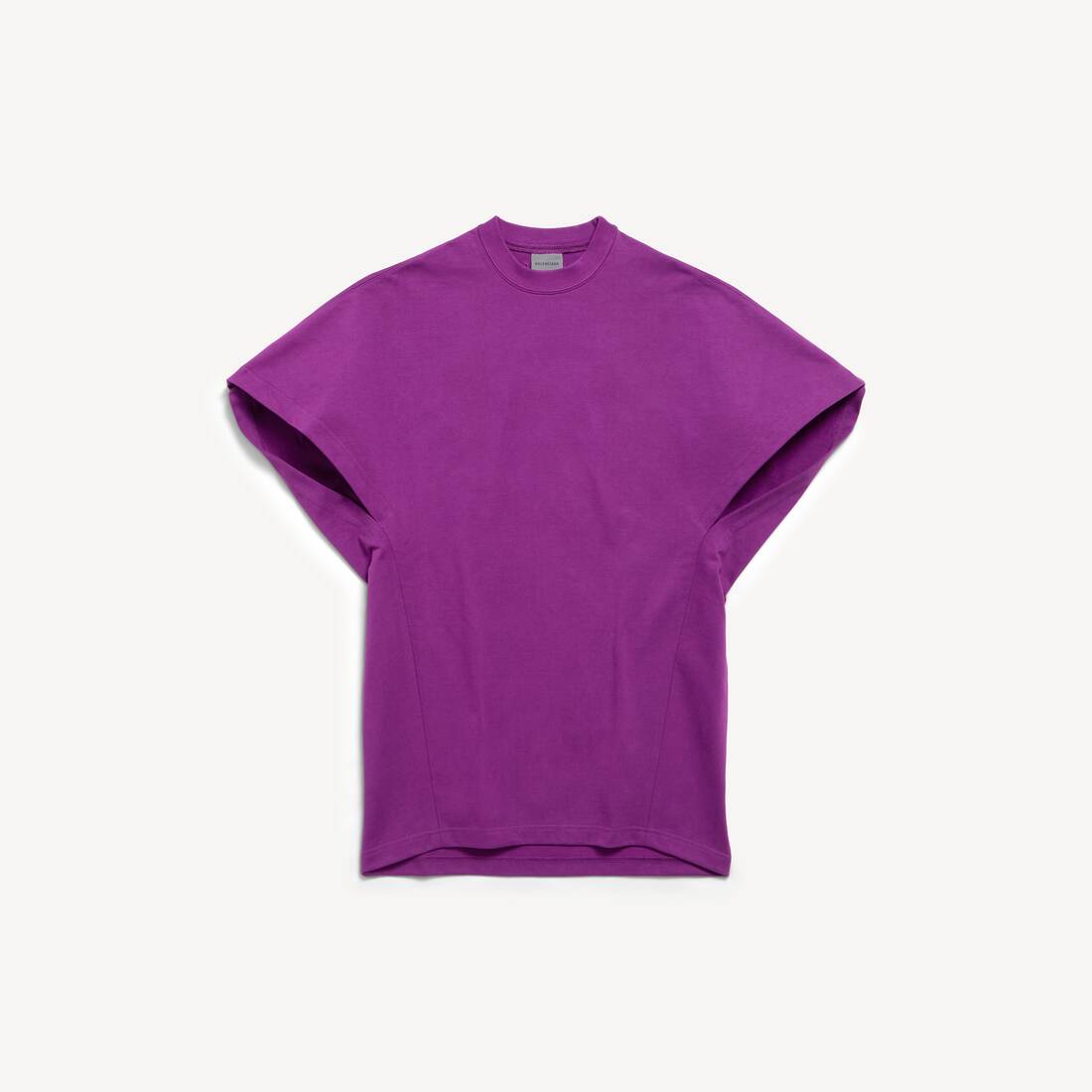 Camiseta estructurada para mujer en violeta