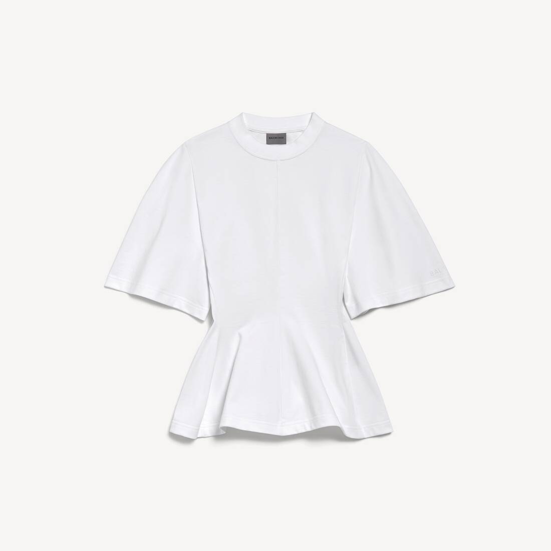 Camiseta moldeada para mujer en blanco