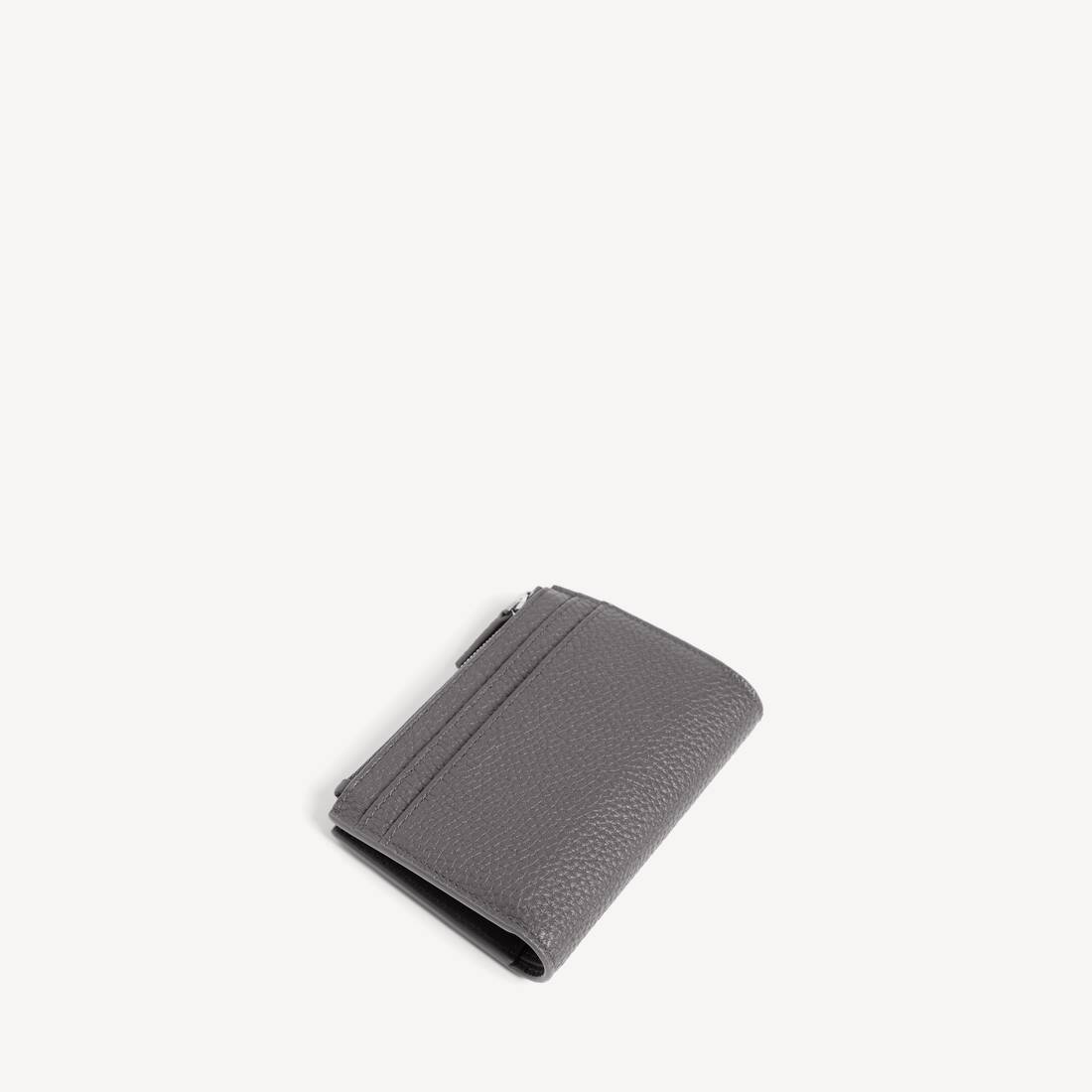 Porta tarjetas vertical de crédito para hombre en gris