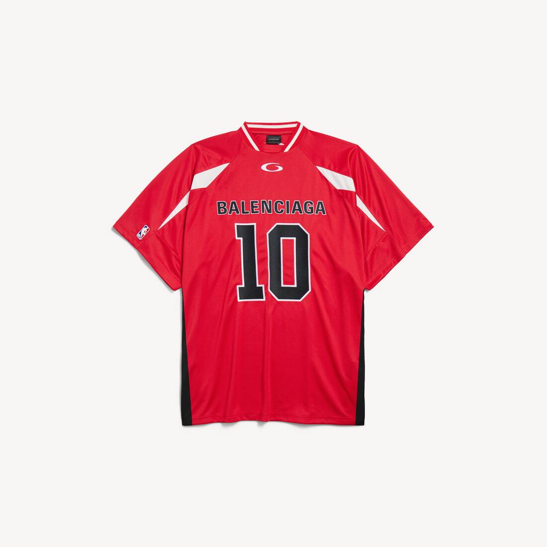 Camiseta Oversized de Balenciaga para Hombre | Colaboración NBA en Rojo