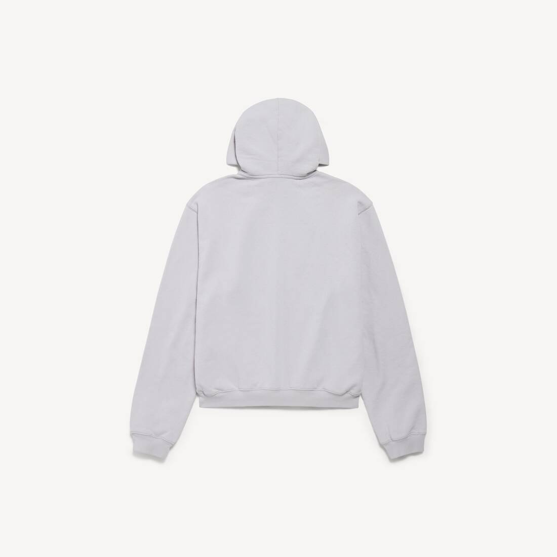 Sudadera con capucha y lazo para mujer de talla media en blanco sucio